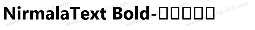 NirmalaText Bold字体转换